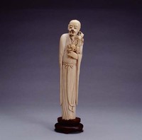 藏品(牙雕壽桃人像)的圖片