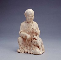 藏品(牙雕伏虎羅漢)的圖片