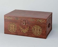 藏品(雙喜紋皮箱)的圖片