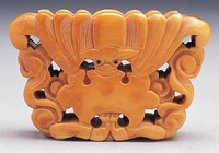 藏品(牙雕「雙福吉慶」扇把)的圖片