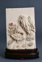 藏品(牙鵝屏)的圖片