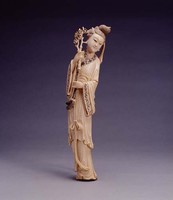藏品(牙雕仙女折枝像)的圖片