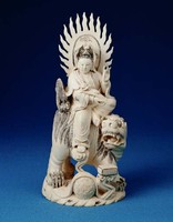 藏品(牙雕文殊菩薩像)的圖片