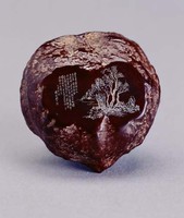 藏品(佛心果刻唐詩國畫)的圖片