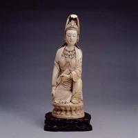 藏品(牙雕嵌石觀音)的圖片