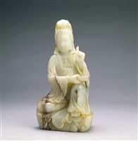 藏品(青玉觀音坐像)的圖片