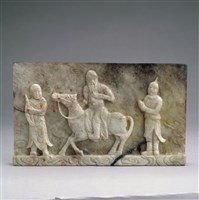 藏品(玉雕關公人物屏)的圖片