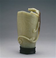 藏品(青玉蟠龍筆筒)的圖片