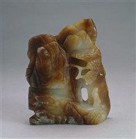 藏品(青玉巧色山景)的圖片