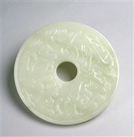 藏品(白玉三螭紋璧)的圖片