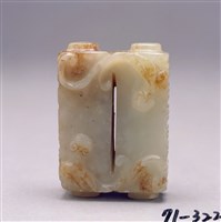 藏品(白玉琮形勒)的圖片