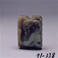 藏品(白玉琮形雙管勒)的圖片