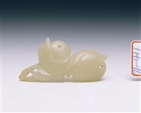 藏品(白玉兔形鑲件)的圖片