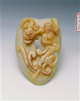 藏品(白玉龍紋雞心珮)的圖片