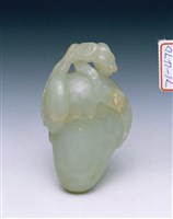 藏品(白玉桃形珮)的圖片