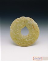 藏品(青玉龍鳳紋系璧)的圖片