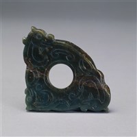 藏品(墨玉龍紋系璧)的圖片