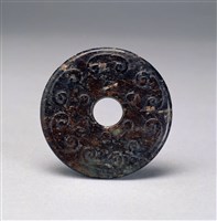 藏品(墨玉雲紋系璧)的圖片