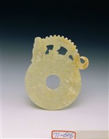藏品(白玉龍形珮)的圖片