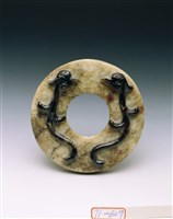 藏品(白玉龍鳳紋系璧)的圖片