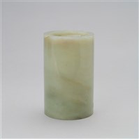 藏品(白玉筆筒)的圖片