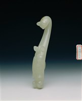 藏品(白玉雕鳳帶鉤)的圖片