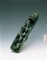 藏品(碧玉雕龍帶鈎)的圖片
