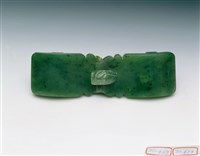 藏品(碧玉雕龍帶扣)的圖片