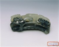 藏品(墨玉靈芝紋壓髮冠頂)的圖片