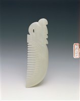 藏品(白玉雕龍梳)的圖片