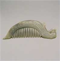 藏品(青玉鳳凰梳)的圖片