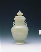 藏品(白玉獸面紋瓶)的圖片