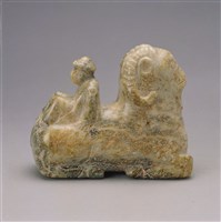 藏品(灰玉牧童筆架)的圖片