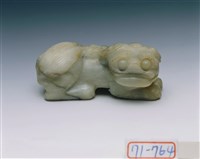 藏品(白玉獅)的圖片