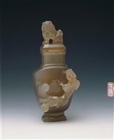 藏品(瑪瑙獅龍瓶)的圖片