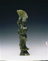 藏品(青玉扇舞美女)的圖片