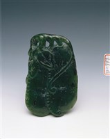 藏品(碧玉荳莢珮)的圖片