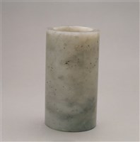 藏品(灰玉筆筒)的圖片