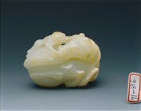 藏品(白玉「馬上封侯」擺件)的圖片