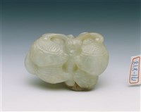 藏品(白玉雙蝶珮)的圖片