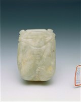 藏品(白玉合歡蟬珮)的圖片