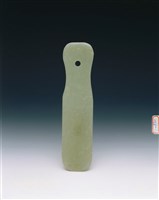 藏品(青白玉刀形器)的圖片