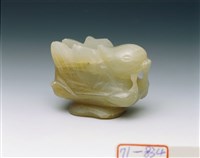 藏品(白玉鴛鴦蓋頂)的圖片