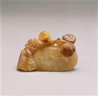 藏品(黃玉銜荷鴛鴦)的圖片