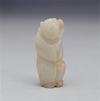 藏品(白玉採花童子)的圖片