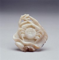 藏品(白玉荷葉螃蟹珮)的圖片