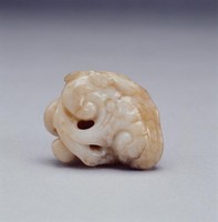 藏品(白玉靈芝珮)的圖片