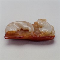 藏品(白玉雙獾珮)的圖片