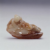 藏品(青玉童子花船珮)的圖片