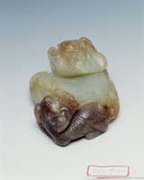 藏品(白玉子母猊)的圖片